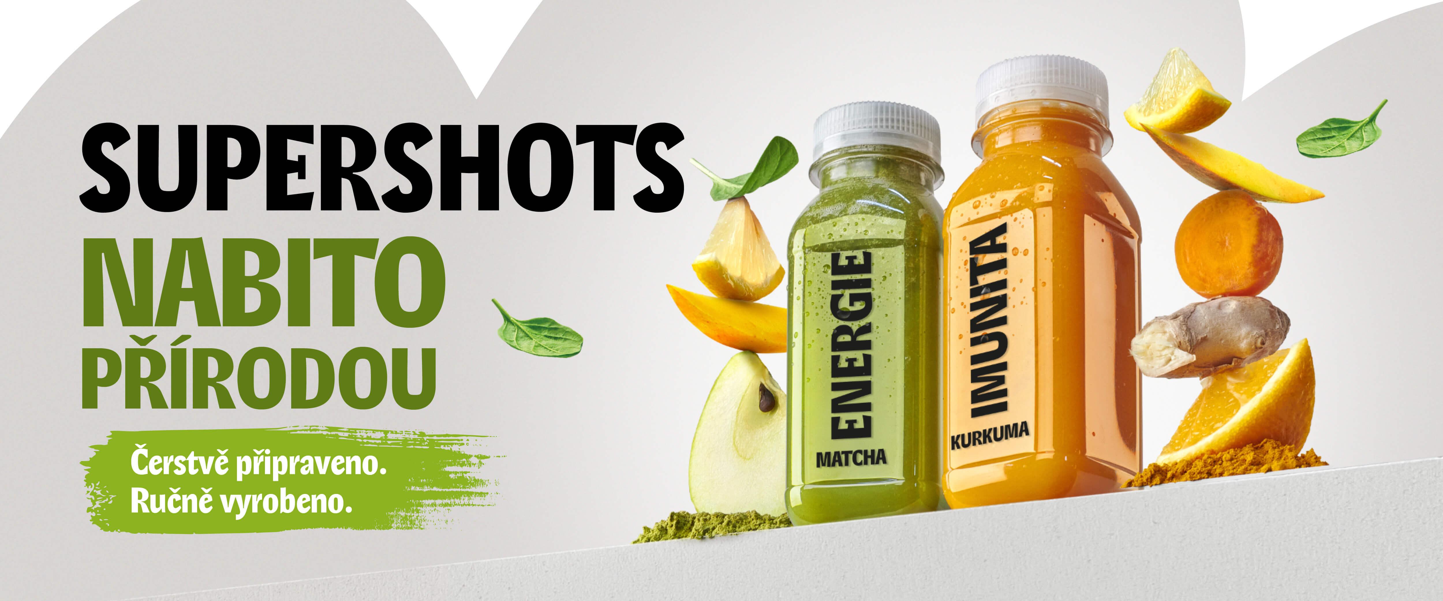 Funkční drinky UGO Supershots Energie a Imunita